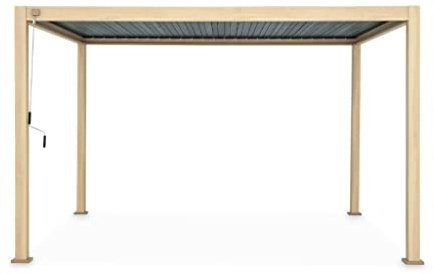 Alice's Garden - Pergola Bioclimatica Colore Legno – Trionfo – 300 x 400 cm