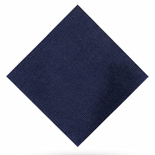 12X12inch Carpet Tiles, Self-Priming Carpet Tiles Peel And Stick, Multi-Purpose Floor Mat for Home And Pets, Non-Slip Self-Adhesive Carpet Floor Tile,Navy Blue,9Pcs