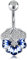 Funseedrr 1pc Piercing Nombril Anneau Barre de Ventre Acier Chirurgical 14G 10mm Cœur Fleur Ventre Piercing Bijoux