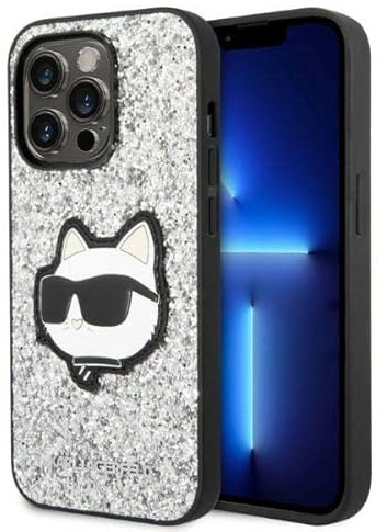 KARL LAGERFELD KLHCP14XG2CPS Hardcase für iPhone 14 Pro Max 6,7 Silber