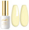 Imtiti Pastell UV Nagellack, 1 Pcs 15ML Creme Hellgelber Gel Nagellack Soak Off UV Led Gel Nail Polish Frühling Sommer DIY Nagel Kunst Starter Maniküre Salon Gellack Kit für Mädchen