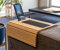 budu Sofatablett Armlehne Bambus Holz für Armlehne mit Anti-Rutsch Kork Pad - Sofa Tablett Armlehne - Tischplatte Holz - Sofalehne Ablage - Armrest - Couch Ablage