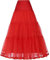 YYKSYDPT 50's Sottogonna Lunga Crinolina Donna Balletti Danza Petticoat Organza Retro Tutu Vintage 1950's Rockabilly Gonne Tulle (S/M, Rosso)