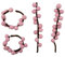 your castle Handgemachte Serviettenringe & Tisch-Deko aus Filz 4er Set Serviettenhalter-individuell formbar. Farbe: Rosa