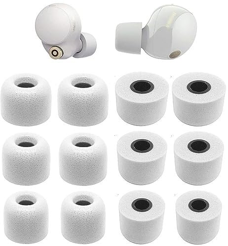 BLLQ Cuscinetti auricolari in memory foam compatibili con Sony WF-1000xm5 1000xm4 WF-C700n Cuscinetti auricolari di ricambio, perfetta cancellazione del rumore, adatti alla custodia, S/M/L 6 paia di