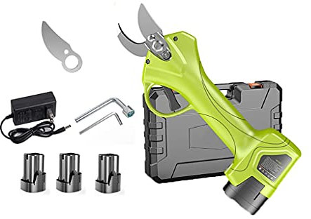 Tijeras de podar eléctricas Podadora de árboles Podadora eléctrica Sk5 Acero 3,0 cm Ramas Cortadas en Segundos Cuerpo Forjado Impermeable y sin Aluminio Batería única 2600 Mah ()