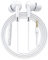 Wizoowip Pull-resistant Wired Headset Hifi Sound Quality Earphone Wired Earphones Hifi Sound Quality In-ear Headset 3.5mm Plug with Mic for Music Call Sports White