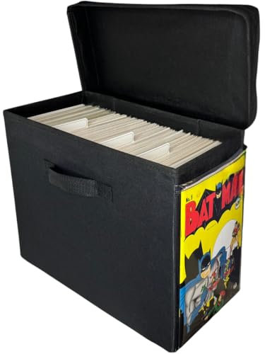 Swanky Nerd Comic Vision Comic Book Storage Box and Comic Book Display [Patent Pending] - Removeable, enclosed top
