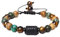 Steinarmband – 12 Sternbilder, Sternzeichen, geflochtenes Armband für Männer und Frauen, natürliches Tigerauge-Stein-Perlenarmband, verstellbares gewebtes Armband, Krebs, Einheitsgröße