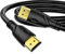 Jorenca 4K câble HDMI 1m(HDMI 2.0,18gbps) ultra rapide plaqué connecteur,retour Audio Ethernet,vidéo 4k@60hz Fullhd1080p 3D compatible HDTV,Blu-Ray,PC,Xbox,ordinateur portable, PS3/4/5/9,etc