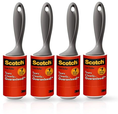 Scotch Fusselrolle, 56 Blatt (10,1 cm x 8,96 m) (4 Packungen)