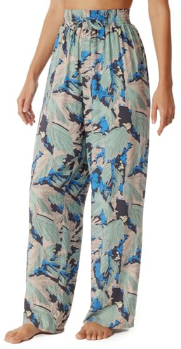 Schiesser Damen Schlafhose Lang Webhose - Mix + Relax Pyjamaunterteil (1er Pack)