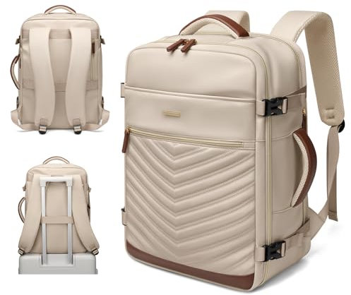 GOLF QUALITY Extra Großer Rucksack Damen 33L Wasserdicht 17 Zoll Laptoptasche Arbeit Laptop Anti Diebstahl Business Reisen Schulrucksack Schwarz Reiserucksack,Backpack Women für Uni