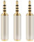 CPJJ 3 Pezzi Adattatore audio da 3,5 mm femmina a 2,5 mm maschio, cuffie auricolari da 2,5 mm a 3,5 mm, adattatore stereo jack a 4 poli Conchiglia in Metallo per Auricolare