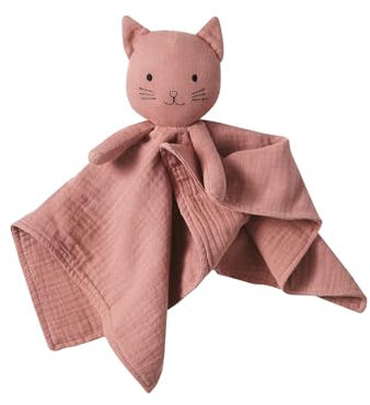 VERTBAUDET Doudou en gaze de coton et sa valisette rose TU