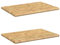 Lot de 2 Caillebotis de Bagnoire, Caillebotis de Douche Tapis de Baignoire Tapis de Douche Tapis de Bain Tapis de Bain 2 pcs 50x35 cm Bambou