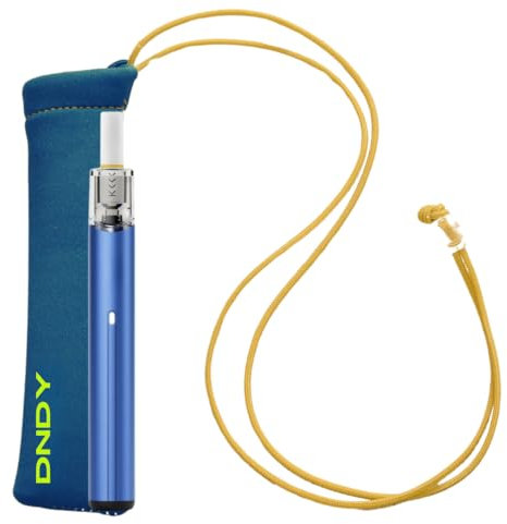 Custodia Tracolla Compatibile con Kiwi Spark Wenax M1 Wenax M2 e Altre E-Cig Cover Per Sigaretta Elettronica Morbida Protettiva Progettato DNDY Shop Non e' Un Prodotto Ufficiale Kiwi (MARE SCURO)