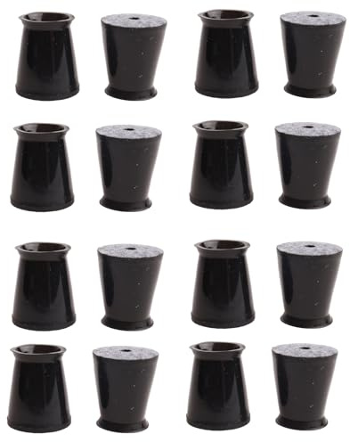 16pcs Chair Leg Floor Protectors, Anti-Slip TPE + Felt Furniture Pads for Hardwood & Carpet Floors, Easy Fit for Dining Chairs, Stools, Tables