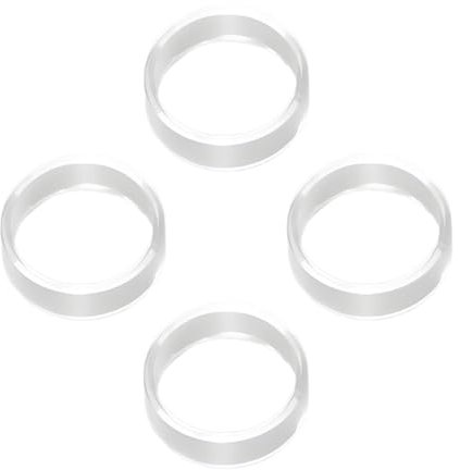 Joystick Protector Ring, Clear Stick Guard, 0,37 x 0,14 in Anti-Wear Gamepad Cover, Smooth Scratch-Resistant Design, Game Gear Friends for Console Teens Family Friend