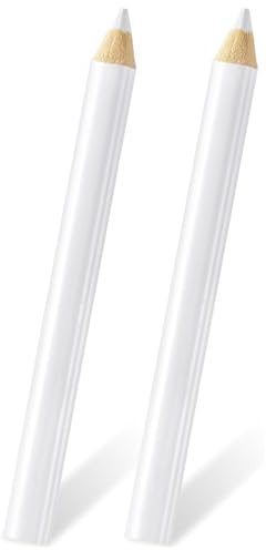 2 Pcs Nail Whitening Pencil,Delicate Rhinestones Picker white nail pencil,French Dot Line Pattern Manicure Pen,Pick Up Gem Tool for girls ladies Make up Dressing,Dot Line Pattern,Nail Art Supplies