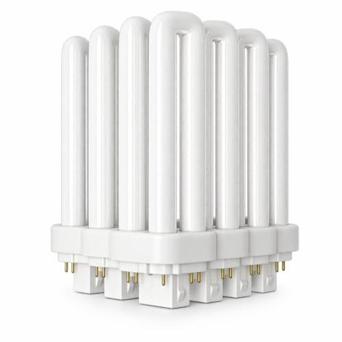 CLAR - Bombilla Fluorescente Gemini T/E 18W 4000K GX24q-2 Luz Blanca Neutra CFL Profesional Tubo Compacto Alto Flujo 4 Pines Reemplazo Iluminación Técnica Cocina Oficina Taller Precisa