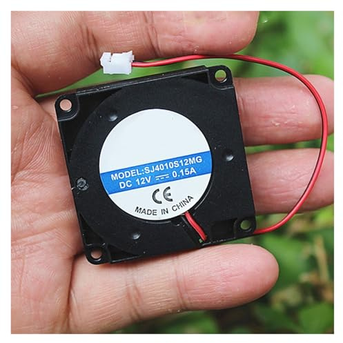 RNUMLIGH 2PCS 4010 40mm 1.7W DC 6V 12V 2Pin Brushless Small Power Chassis radiator 40mmx10mm cooling exhaust fan small cooler