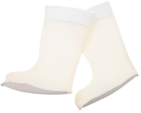 MUCKLILY Wasserfeste Winterstiefel Innensocken für Herren Isolierte Einlegesohlen aus Künstlicher Baumwolle mit Rutschfester Sohle Geeignet für Arbeit und Snowboarding Größe 43–45