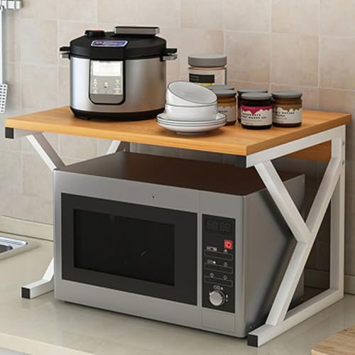 Générique Organiseur Multifonctionnel pour Four à Micro-Ondes Multicouche sans perçage étagère de Bureau économisant l Espace Le Rangement des ustensiles Cuisine
