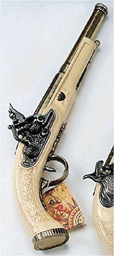 Budoten Deko-Pistole, Fischhaken, Metall, Silber, Fishing