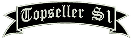 Aufnäher obere Schwinge S1 mit Wunschtext (10 x 3cm) - personalisiert