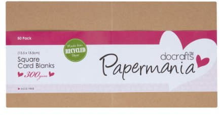 Papermania Recycled Kraft Square (13.5cm) - Brown Kraft 50pk ‎