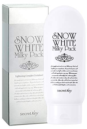 Geheimschlüssel: Schneewittchen-Aufhellung, milchig, 200 g, für Gesicht und Körper, abwaschbar, sofortige natürliche Aufhellung, hält für 10 Stunden