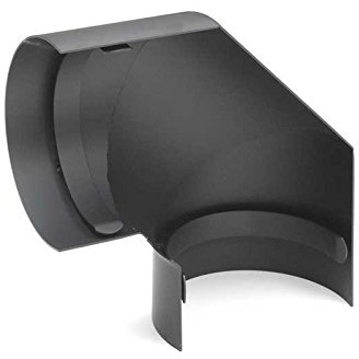 raik Abgassysteme Thermoschild für Rauchrohrbogen 90° seitlich - dreiteilig, Größe:150 mm;Farbe:gussgrau
