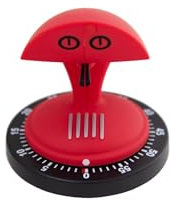 Bengt Ek Design Küchentimer, Kunststoff, Rot, 7.5 x 7.5 x 8 cm