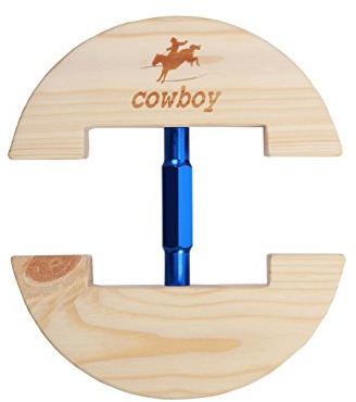 Cowboy®, bunter, verstellbarer und strapazierfähiger Hutspanner, Größe S: 16,5 bis 24 cm, Größe L: 19 bis 27 cm.