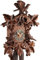 Kuckucksuhr Original Schwarzwälder Kuckuckuhr Echtholz mechanisches 8-Tage Laufwerk NEU VDs Zertifikat Hönes -Dreivogel 49cm- 8205/5NU