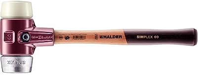Simplex Schonhammer, Nylon / Weichmetall; mit Tempergussgehäuse und hochwertigem Holzstiel | D=60 mm | 3089.060