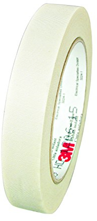 3M Nastro elettrico in tessuto di vetro 69 con adesivo in silicone ad alta temperatura, termoindurente, sensibile alla pressione, 3/4 x 36 yd (32,9 m), 1 rotolo