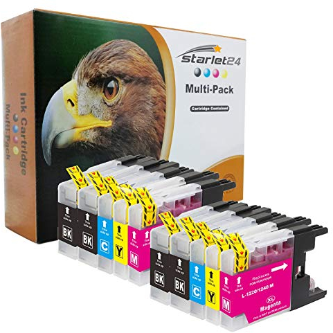 10x Druckerpatronen kompatibel zu Brother LC-1220 LC-1240 DCP-J525 W MFC-J430 W MFC-J5910 DW MFC-J625 DW MFC-J6510 W MFC-J6710 DW MFC-J6910 DW