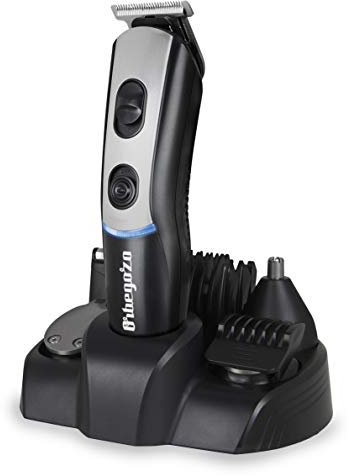 Orbegozo CTP 1840 7-in-1 Haarschneider, 5 austauschbare Aufsätze, 3 Präzisionsstufen, funktioniert mit und ohne Kabel, Schwarz
