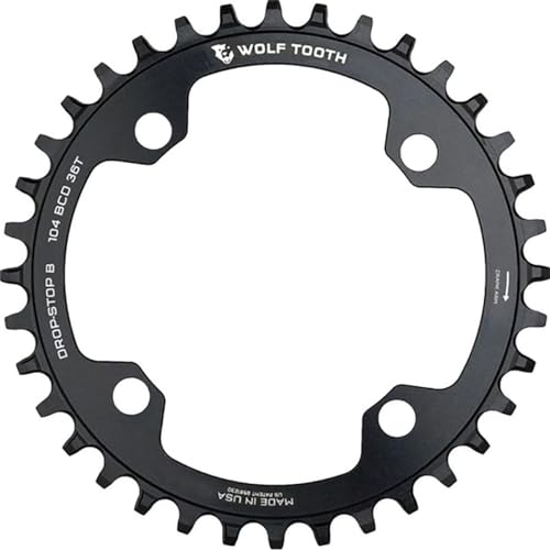 Wolf Tooth 104SH12-R Monoplato Bicicleta, Adultos Unisex, Negro, 32