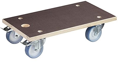 WAGNER Transporthilfe MM 1341 I 57,5 x 30 x 15 cm - Tragkraft 500 kg - Multiplex - schwer beladene Kisten, Geräte & Möbel I Trageloch I rutschfeste Oberfläche I FSC®-Zertifiziert - 20134101
