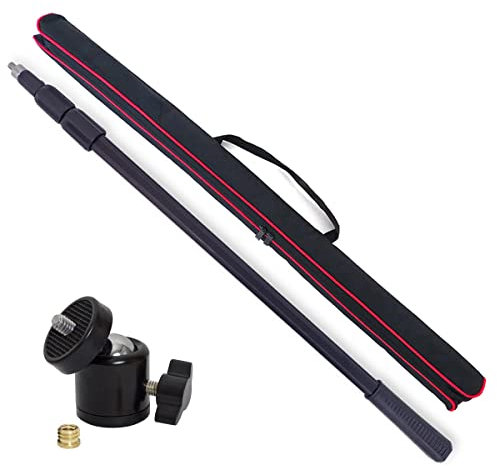 keepdrum BP03 Tonangel 2m Boompole + Kugelgelenk Stativ-Adapter