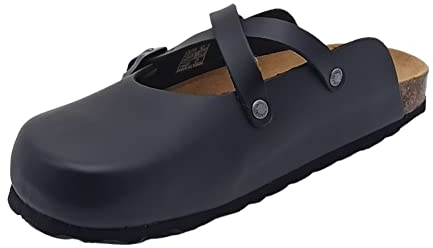 Grunland Sara CB0017 Nero Ciabatte Donna Plantare Fibbie Intreccio 37