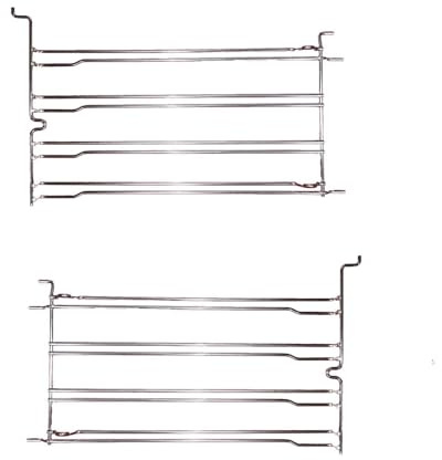 JCSPARES® - Telaio Supporto Guida per Teglia Leccarda Griglie Destro/Sinistro per Forno Fornetto Compatibile con Smeg