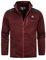 Geographical Norway Tavid Men - Fleece Halbdick Mann Warm Fermetur Zip - Jacke Herbst Winter Frühling Warm Männer - Langarm Pullover Weich Komfort Outdoor (burgund XL)