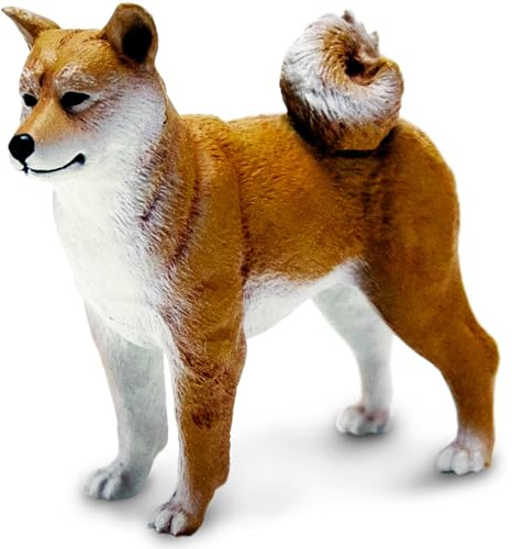 Safari Ltd. Shiba Inu Dog Toy Figure | Best in Show Collection | Ungiftig und BPA-frei | Spielzeug-Tiere | Geeignet für Kinder ab 3 Jahren