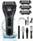 Electric Foot File Hard Skin Remover Professional 16 in 1 Pedicure Sets for Feet with 3 Replacement Rollers ＆ 2 Speeds Battery Display Callus Remover Foot Care Kit for Dry Dead Skin Cracked Heels