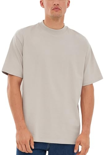Johnny Urban Oversized Tshirt Herren & Damen - Sammy - Heavy Basic Kurzarm T-Shirt Oversize - Enganliegender Kragen - Unisex - 100% Baumwolle - Einfarbig
