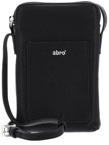 Abro Leather Dalia Phone Bag Raquel Black/Nickel